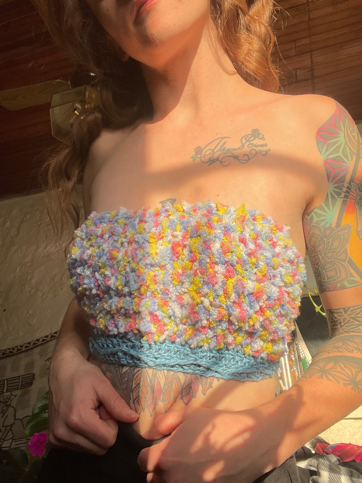 Fuzzy corset/bando